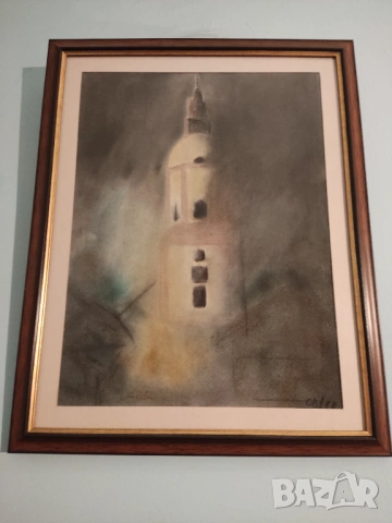 ПРОМО-2 маслени картини за 85€-репродукция„Букет от хризантеми“ Реноар и бели цветя-стара немска, снимка 5 - Картини - 53653834