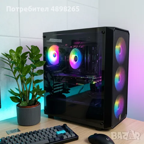 Геймърски компютър - Ryzen 5 3600 | GTX 1070 Asus Rog Strix | Gigabyte B550M | 512GB NVMe