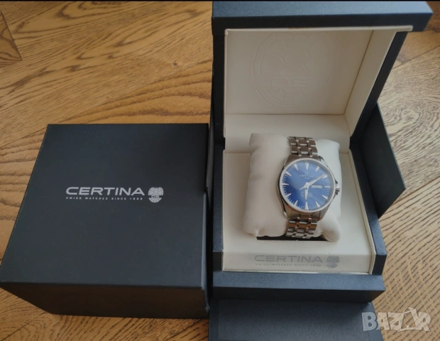 Продавам Certina DS Action Day-Date Powermatic 80 Nivachron, в перфектно състояние, бартер, снимка 2 - Мъжки - 54831044