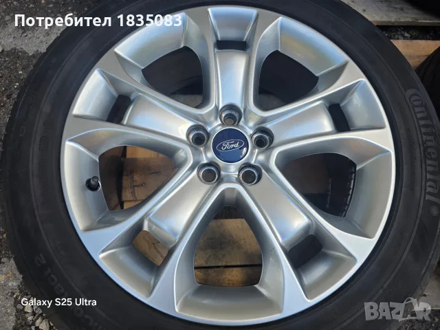 Лети джанти 18ки 5х108 Ford + летни гуми 235/50/18 Continental, снимка 5 - Гуми и джанти - 55467794