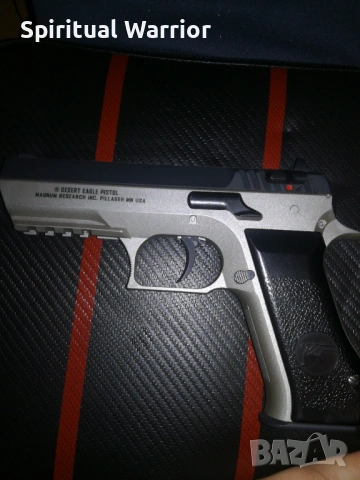 Метален Airsoft пистолет Jericho(baby Desert Eagle) 1 джаул. На CO2, снимка 2 - Въздушно оръжие - 54496892