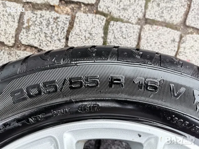 4бр ЛЕТИ джанти 16" 5Х112 ALUETT с гуми 205/55/16 UNIROYAL за VW Audi, снимка 10 - Гуми и джанти - 55338797