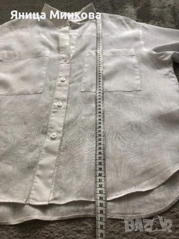 Дамска ленена риза H&M, снимка 8 - Ризи - 54810371