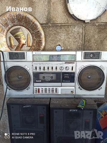 Ретро радиокасетофон нитачи trk 7720e