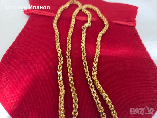 Златен синджир унисекс, снимка 7 - Колиета, медальони, синджири - 54972011