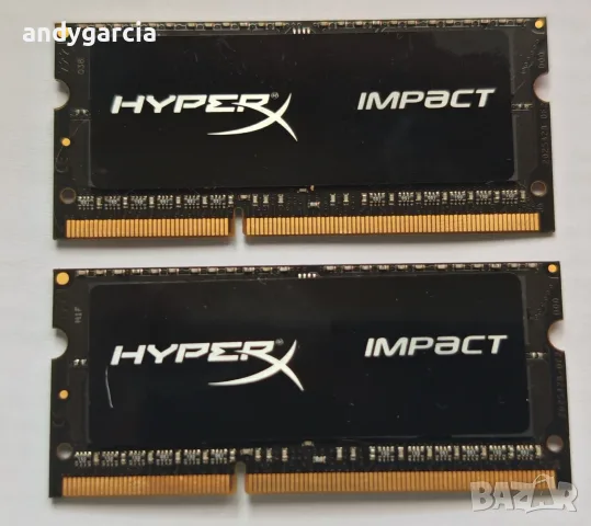 16GB KIT 2x8GB RAM DDR3L KIngston XyperX 1600MHz PC3 12800 204 pin 1.35V Laptop Notebook Memory рам, снимка 2 - RAM памет - 55508668