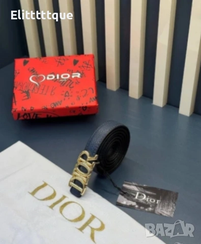 колан от естествена кожа в кутия Christian Dior 2см, снимка 4 - Колани - 54891437