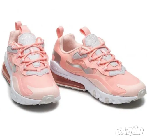 маратонки Nike Air Max 270 React GG - Bleached Coral White - Номер 39​, снимка 3 - Маратонки - 54672722