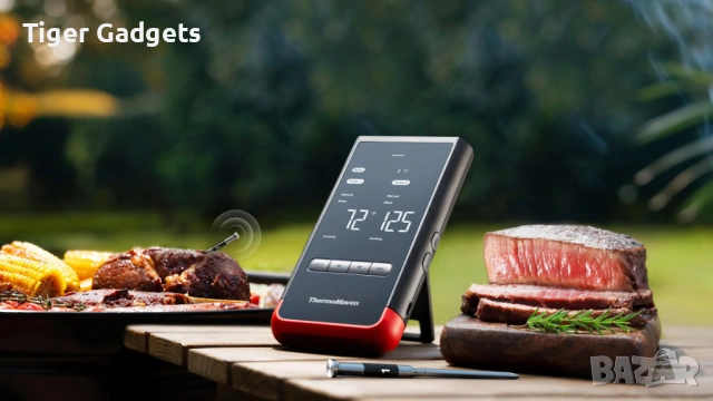 ThermoMaven P2 Wireless Meat Thermometer – безжичен смарт термометър за BBQ, грил и smoker, снимка 4 - Обзавеждане за заведение - 54519556