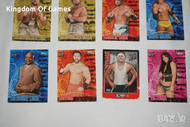 WWE Албум с WWE 26 Кеч Карти Topps Shad/Victoria/Ashley/Torrie Wilson/Daivari/Tazz/Mark Henry/, снимка 7 - Колекции - 54275216