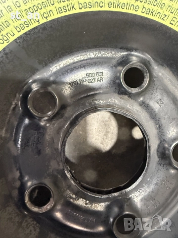 Резервна гума (патерица) Golf 7, A3, Leon, Octavia  125/70R16, снимка 2 - Гуми и джанти - 55238290