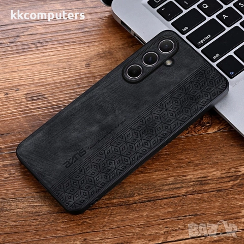AZNS Samsung Galaxy S26 FE Калъф - Кожен, TPU, Релефен, 5 цвята