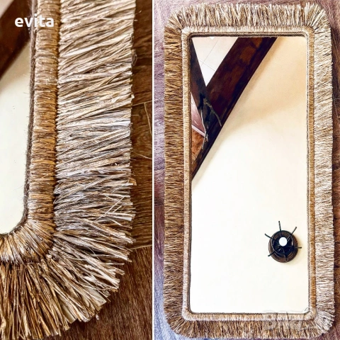 🌿 Casa Decorator – Ръчно изработено бохо огледало за уникален дом, снимка 3 - Огледала - 54085835