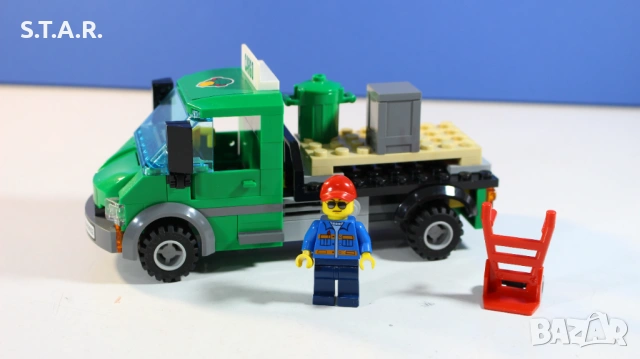 Лего Син Товарен Влак 60052 Lego City Blue Cargo Train, снимка 7 - Конструктори - 54720641