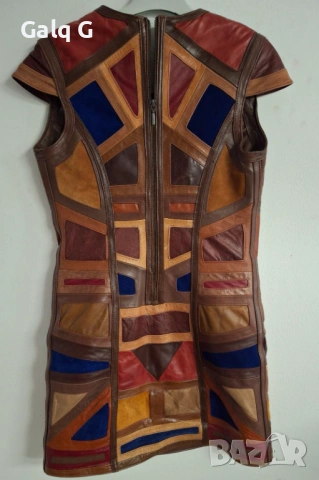 Рокля от естествена кожа 