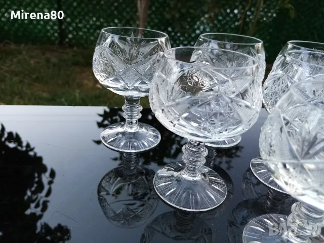 Български кристален сервиз за ликьор, ракия - нов !, снимка 2 - Сервизи - 55546931