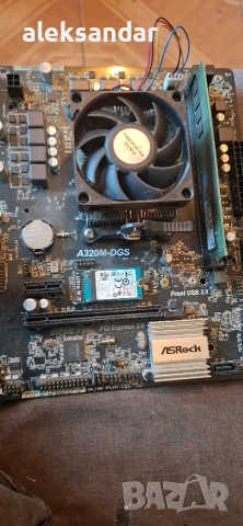 AM4.asrock A320m DGS.AMD8.9600.RAM.ddr4.8gb.ssd 