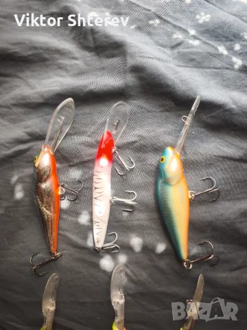Комплект 6 бр. deep diver воблери – 5x Salmo + 1x Halco, снимка 2 - Такъми - 55653813
