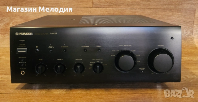 Усилвател Pioneer A-602R – Мощност и детайл от златните години на Hi-Fi Две по 120 вата на 4 ома.
