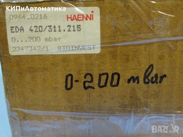 сензор за налягане HAENNI EAD 420/311.215/A56 pressure transducer 0-100mmHg, снимка 11 - Резервни части за машини - 54508510