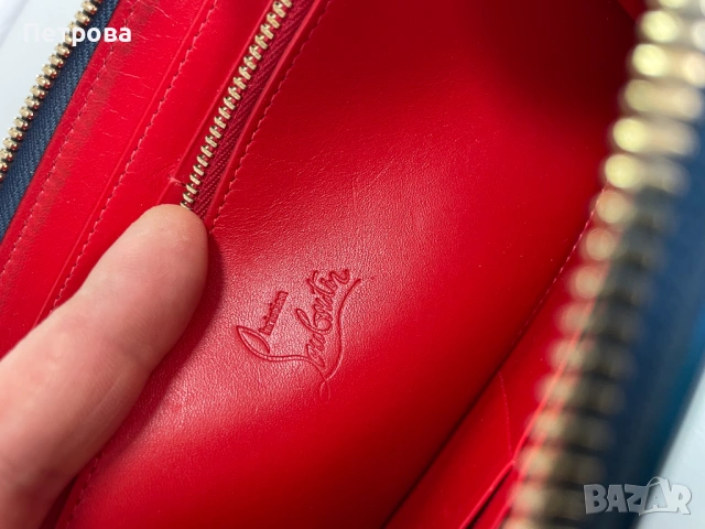 Кожен портфейл Christian Louboutin Оригинал, снимка 12 - Портфейли, портмонета - 54638082