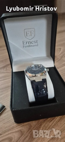 Часовник Ernest Ferdinand , снимка 3 - Мъжки - 54524644