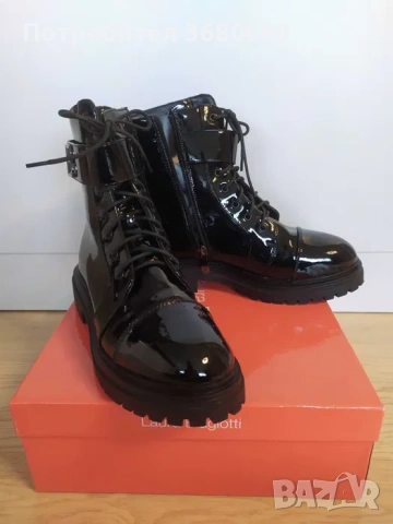 Дамси черни боти Laura Biagiotti N40, снимка 5 - Дамски боти - 54218632