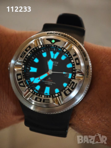 Citizen Promaster Ecozilla-Eco-Drive Professional Diver., снимка 6 - Мъжки - 54648662
