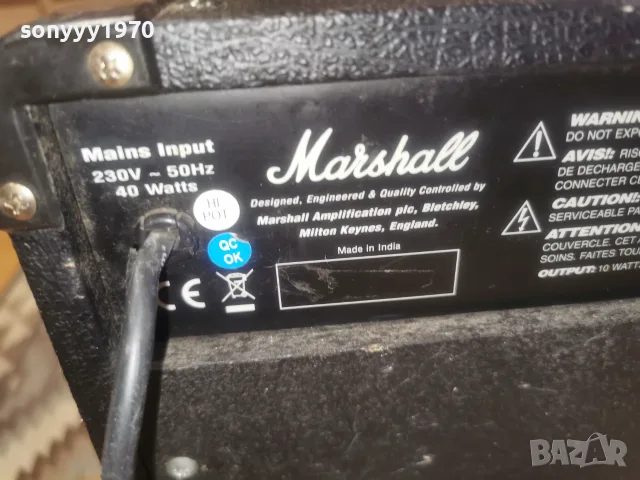 MARSHALL MG10CD 2307262033L4, снимка 10 - Ресийвъри, усилватели, смесителни пултове - 55397415