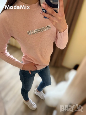 🌸 Нежна блузка с дълъг ръкав в бебешко розово 🌸, снимка 2 - Блузи с дълъг ръкав и пуловери - 54195072