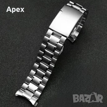 Ластична Верижка за Часовник. Разтегателни Ластични Стоманени Верижки без Закопчалка 18мм 20мм, снимка 15 - Каишки за часовници - 54011545