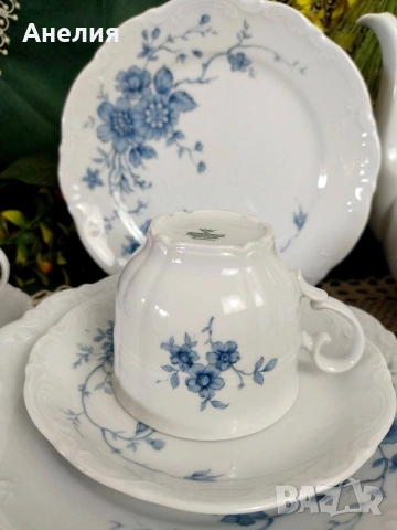 Mittelteich Bavaria нежност в синьо за кафе, снимка 2 - Чаши - 55252647