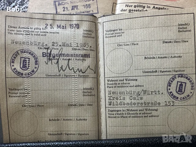 Стари немски документи с колекционерска стойност, снимка 10 - Други ценни предмети - 55502857