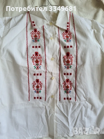 Нова риза с етно шевици , снимка 2 - Антикварни и старинни предмети - 54387738
