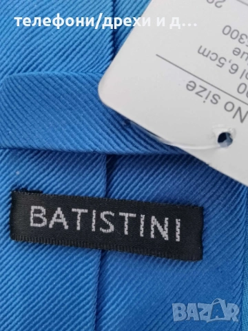 Нова синя копринена вратовръзка BATISTINI, снимка 2 - Други - 54787142