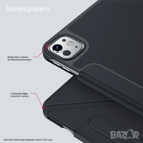 XUNDD XDD-0014 калъф за iPad Pro 11 (2025-2024) – PU+PC, подставка, Auto Sleep, Pen Holder, протекто, снимка 4 - Калъфи, кейсове - 54519663