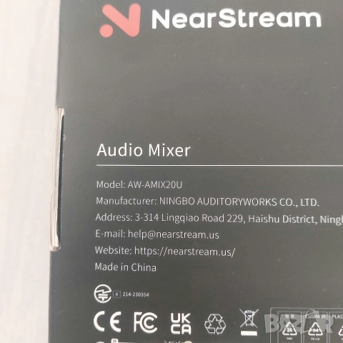 NearStream AMIX20U – Професионален Аудио Интерфейс & Стрийминг Миксер (XLR, 48V, RGB), снимка 6 - Друга електроника - 54539026