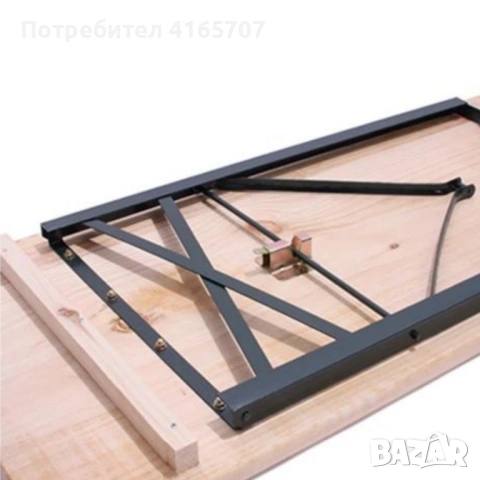 С ДЕФЕКТ - Сгъваем комплект градинска маса с 2 пейки - От чамово дърво - С ДЕФЕКТ виж снимките, снимка 5 - Градински мебели, декорация  - 53997408