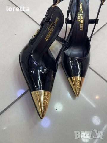 YSL лачени сандали 