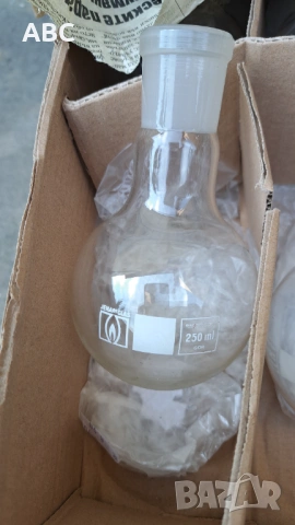 Облодънни колби с шлиф - Rasotherm 250ml, снимка 2 - Лаборатория - 54797790