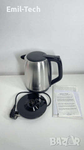 Нова електрическа кана Tefal 1.7L, мощност 2400W + подарък термо чаша, снимка 6 - Кани - 54454168