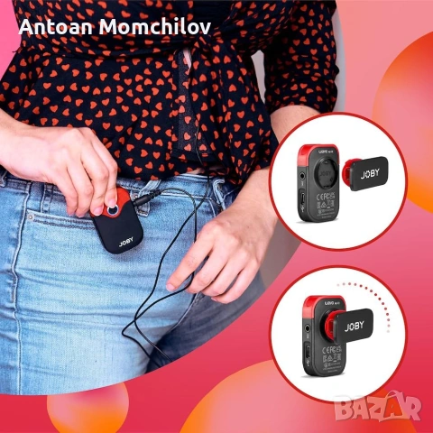 Безжичен микрофон Joby Wavo AIR 2 4GHz 2 lav микрофона, снимка 7 - Микрофони - 55288574
