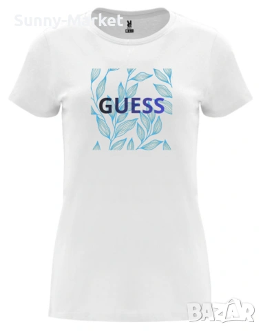 Дамска бяла тениска Guess Гес