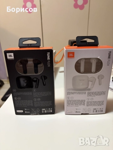 JBL TUNE FLEX-оригинални 2 комплекта(бели и черни), снимка 3 - Bluetooth слушалки - 55284658