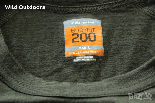 ICEBREAKER Bodyfit 200 - мъжка мерино горница, размер L, снимка 4 - Спортни дрехи, екипи - 54539165
