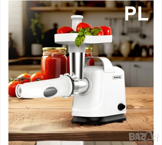 Месомелачка с приставка за домати Rosberg R51991E, 800W, , снимка 9 - Кухненски роботи - 54192638
