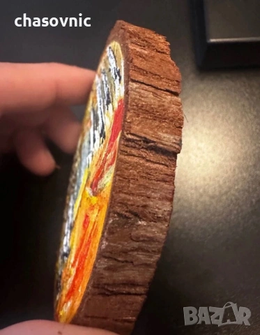 Картина ръчно рисувана върху дърво с магнит нова, снимка 7 - Картини - 54156914