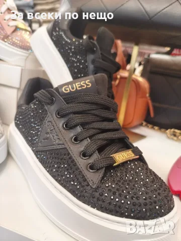 Guess Дамски Маратонки С Кристали👟Дамски Спортни Обувки С Камъни Гес - 2 Цвята Код A1781