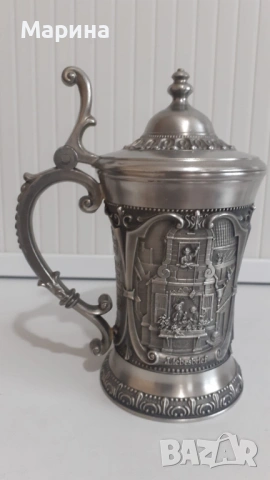 Халба от калай, 200 мл,  Antik*Vintage #143, снимка 2 - Антикварни и старинни предмети - 54389915