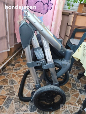 Бебешка количка Lorelli Rimini 3в1 сиво и черно, снимка 7 - Детски колички - 54584315